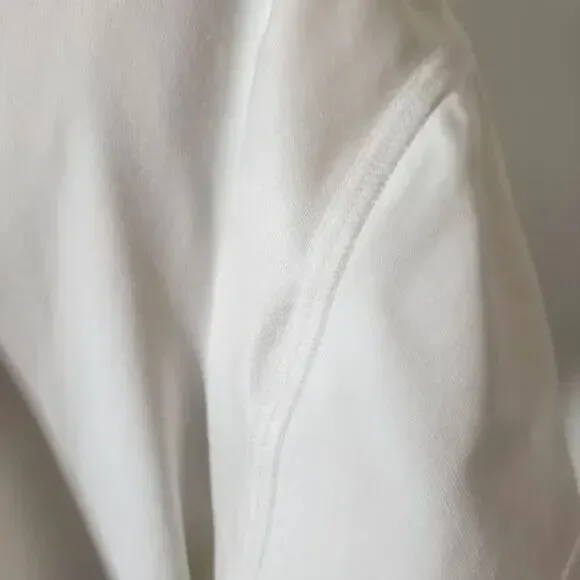 Sofibella White Short-Sleeved Half Zip Collarless Golf Shirt~$74 - Picture 7 of 11